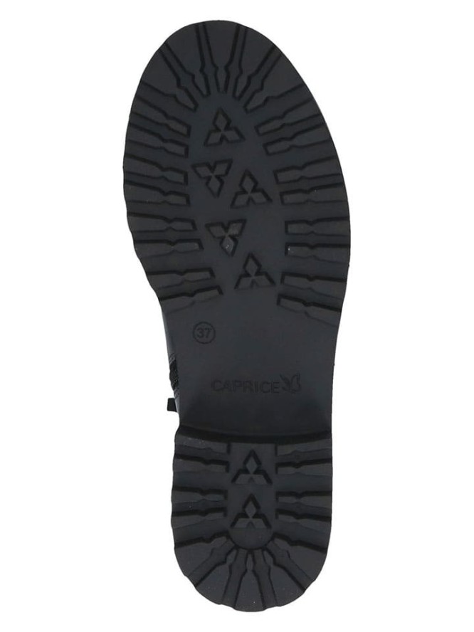 Caprice Skórzane botki w kolorze czarnym rozmiar: 37