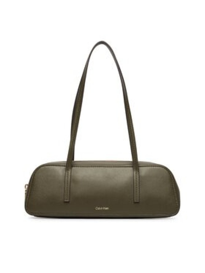 Calvin Klein Torebka Foil Logo Bauletto LV04F3636G Zielony ciemny