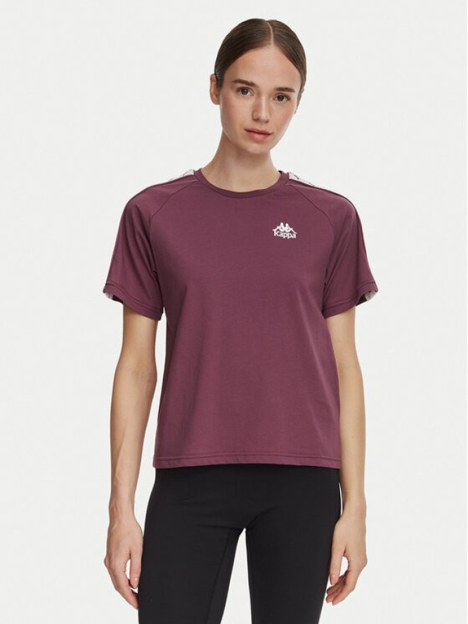 Kappa T-Shirt 371U6WW Fioletowy Regular Fit