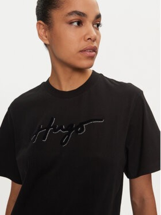 Hugo T-Shirt 50528585 Czarny Regular Fit