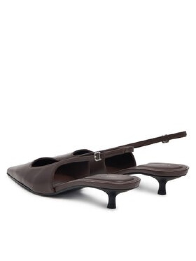 Calvin Klein Czółenka Kitten Heel Pump Sling Hdw HW0HW03168 Czarny