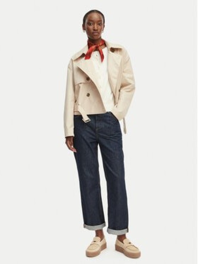 Tommy Jeans Trencz DW0DW22322 Beżowy jasny Relaxed Fit