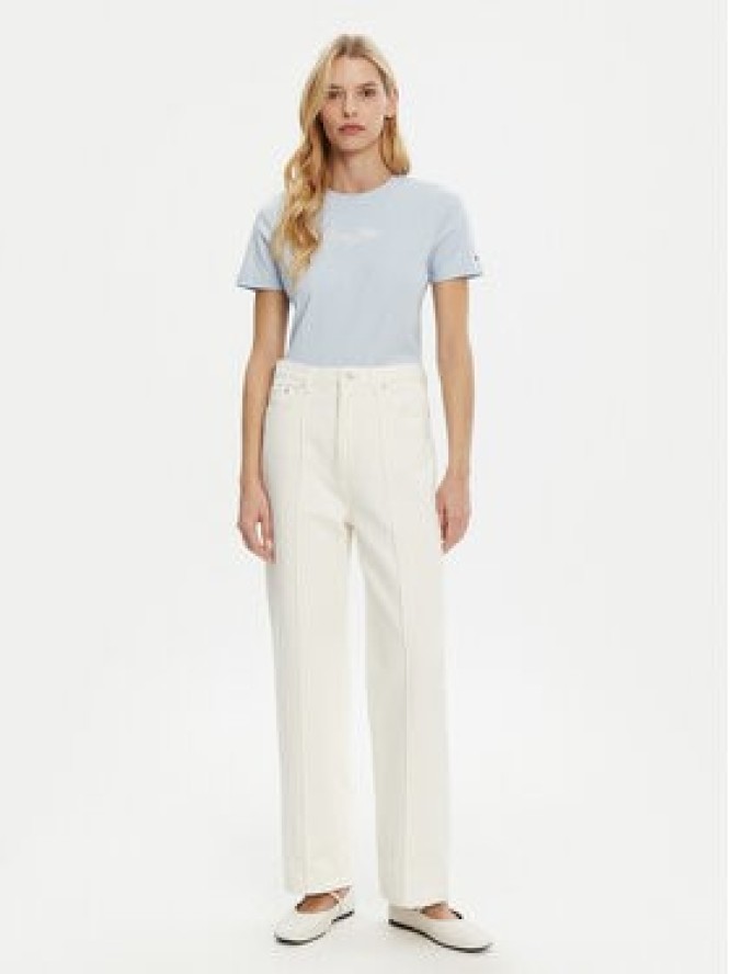 Tommy Hilfiger T-Shirt WW0WW45428 Błękitny Regular Fit