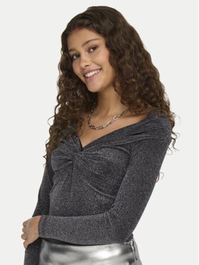 ONLY Bluzka Queen 15331413 Szary Slim Fit