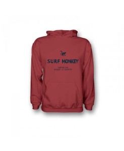 Bluza z bawełny organicznej – kaptur / dla dorosłych (czerwona)