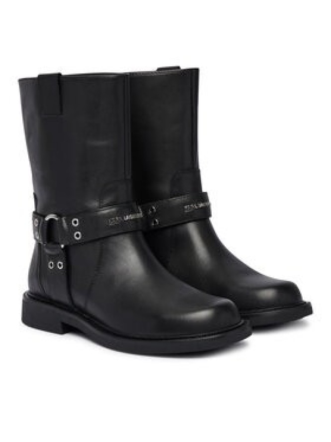 Karl Lagerfeld Jeans Botki Sadie KL47466 Czarny