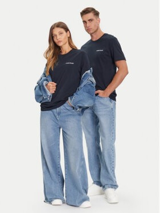 Guess Jeans T-Shirt M5BI78 K8FQ4 Granatowy Regular Fit