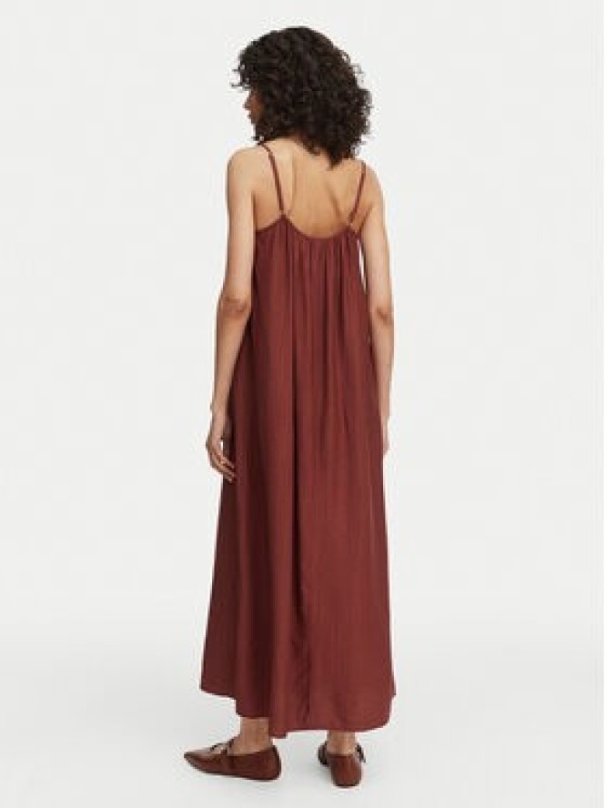 Vero Moda Sukienka letnia Vira 10340738 Brązowy Relaxed Fit
