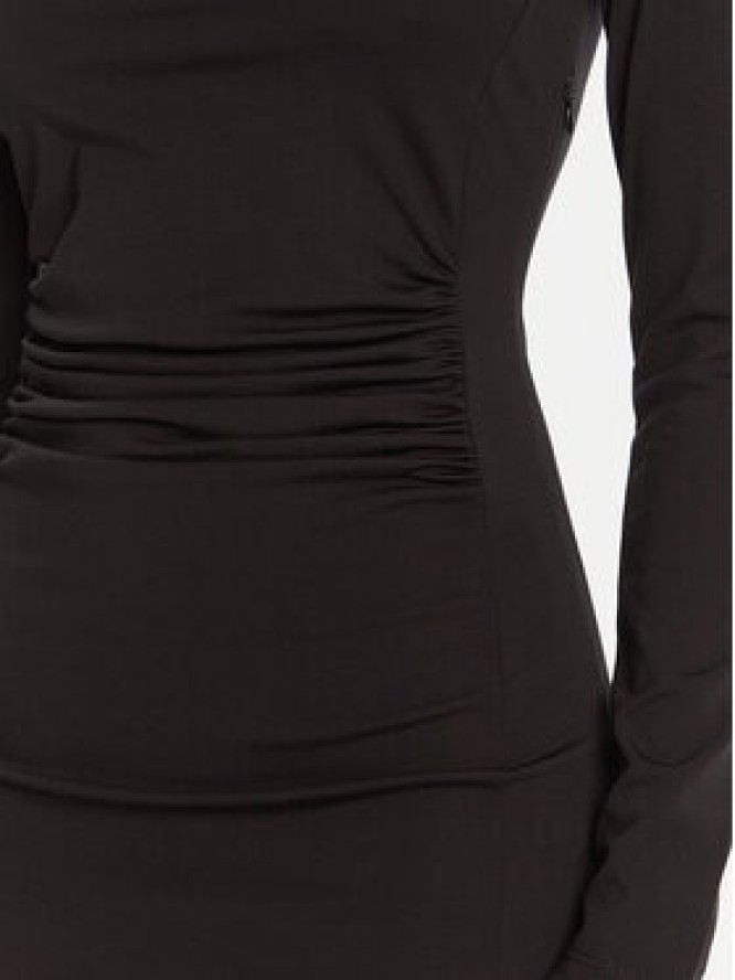 KAOS Sukienka koktajlowa Abiti RI1MA002 0001 Czarny Slim Fit