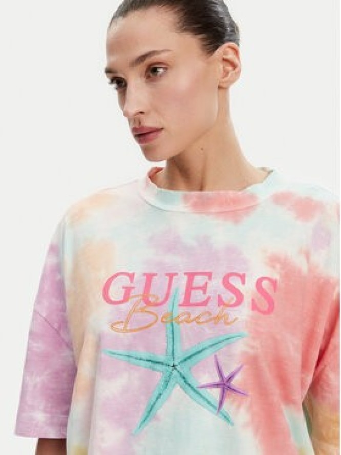 Guess T-Shirt E5GI00 K8G01 Kolorowy Oversize