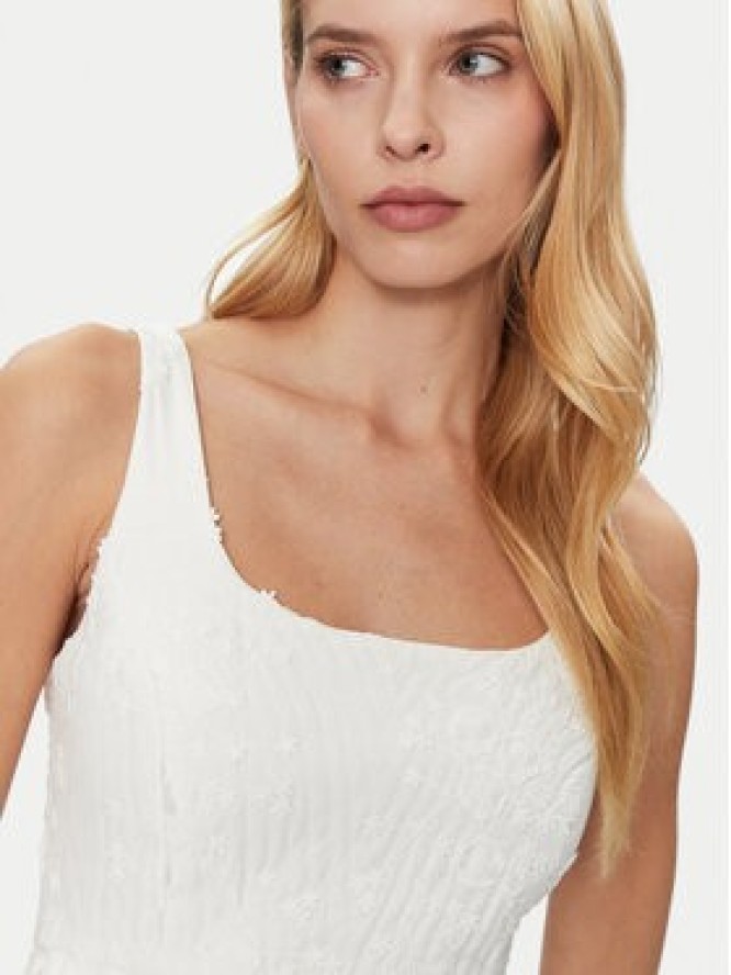 Munthe Sukienka letnia Fronia 251134825125 Écru Regular Fit