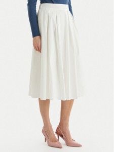 ONLY Spódnica trapezowa Maila 15369555 Biały Regular Fit