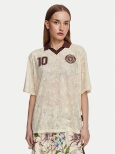 adidas T-Shirt Farm Rio KR0239 Beżowy jasny Loose Fit