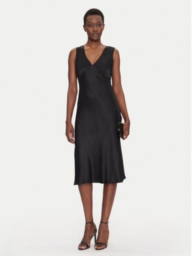 Fracomina Sukienka koktajlowa FS25SD2004W73201 Czarny Slim Fit