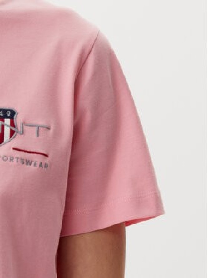 Gant T-Shirt Archive 4200277 Różowy Regular Fit