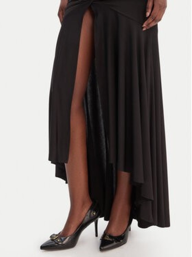 Just Cavalli Sukienka koktajlowa 80PAOB01 CJB04 Czarny Slim Fit