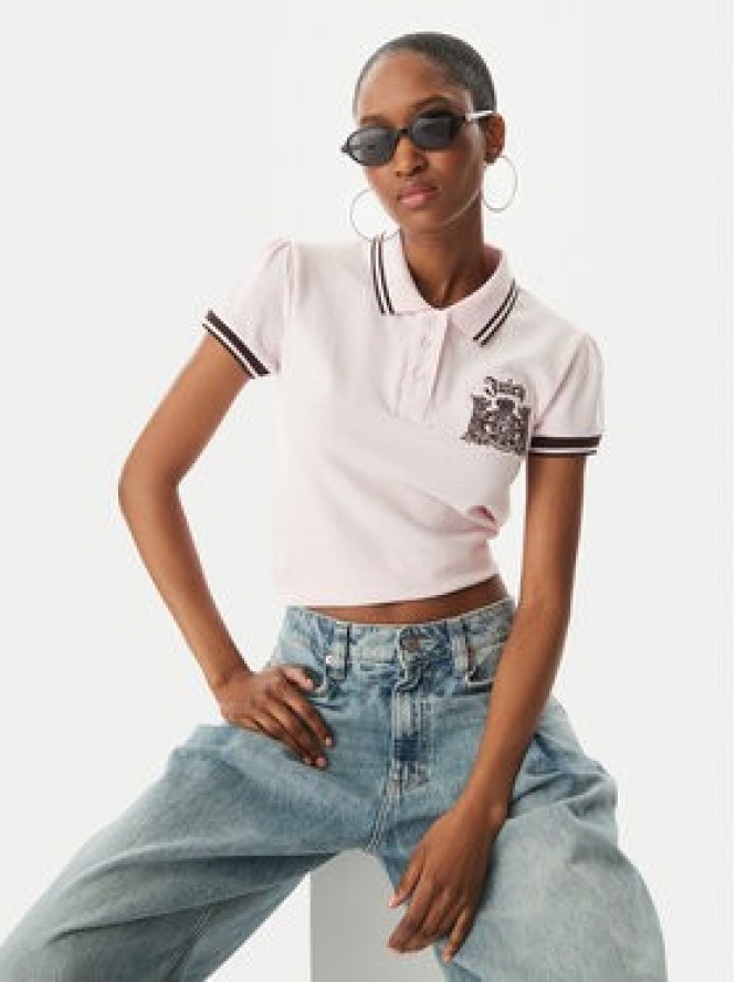 Juicy Couture Polo Juicy Puff JCGCT126015 Różowy Slim Fit