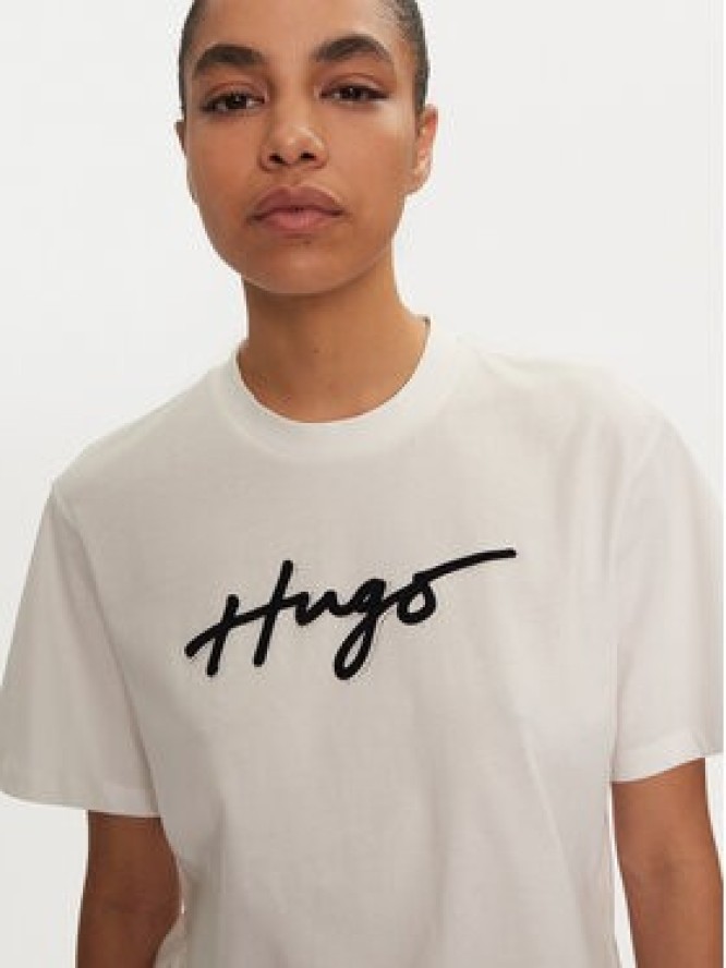 HUGO T-Shirt 50528585 Biały Regular Fit