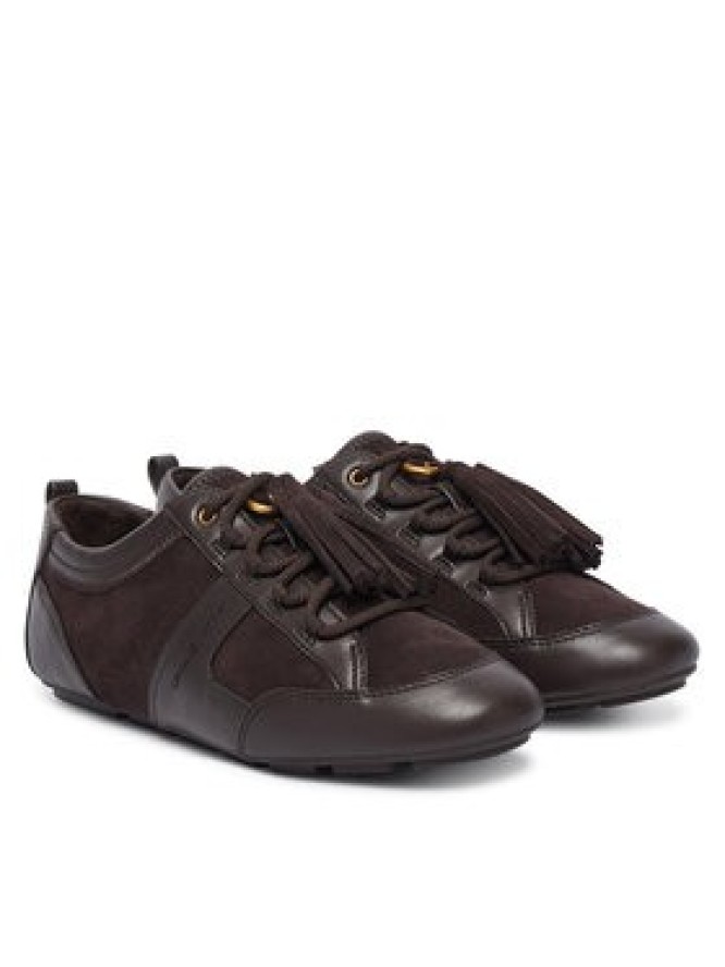 MICHAEL Michael Kors Sneakersy Keely 43F6KLFS2S Brązowy ciemny