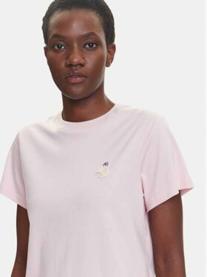 adidas T-Shirt Cat Patch Graphic JV8514 Różowy Regular Fit