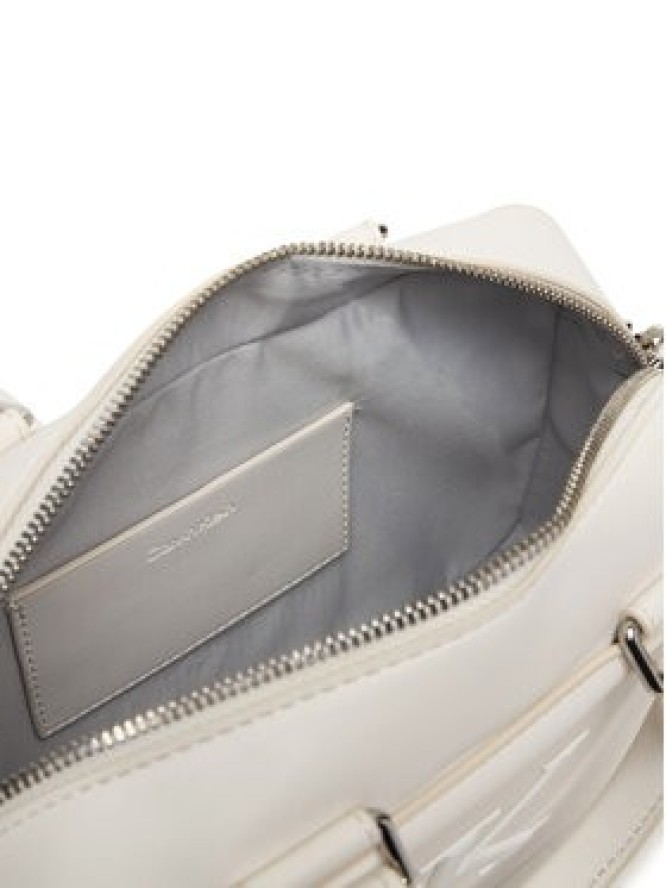 Calvin Klein Torebka Bold Ck Bauletto Crossbody LV04F3411G Biały