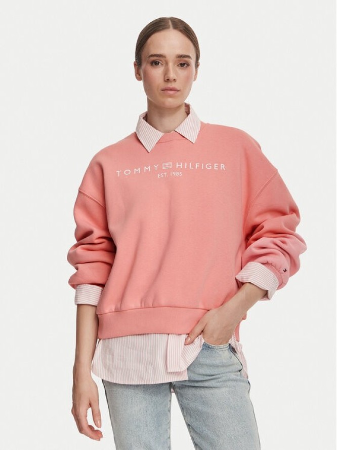 Tommy Hilfiger Bluza WW0WW47831 Różowy Regular Fit