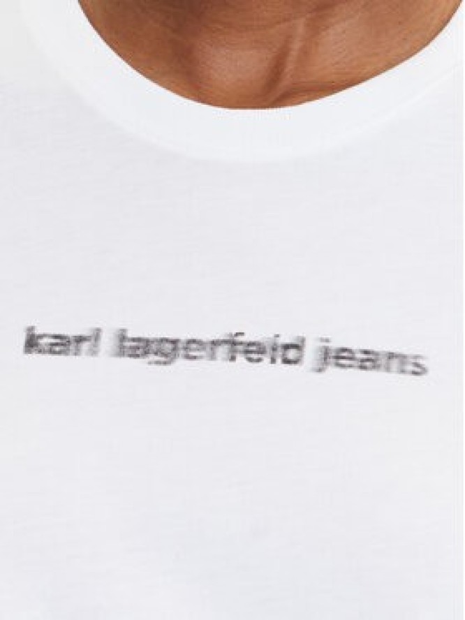 Karl Lagerfeld Jeans T-Shirt A3W17039 Biały Regular Fit