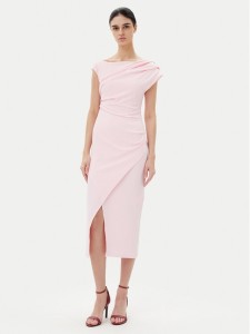 Rinascimento Sukienka koktajlowa CFC0019898002 Różowy Regular Fit