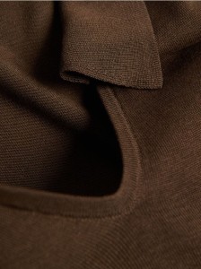 Sweter polo - brązowy