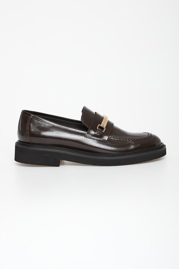 Loafersy damskie skórzane CESARE CASADEI