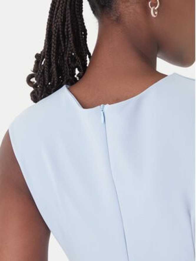 Rinascimento Sukienka koktajlowa CFC0127683003 Błękitny Slim Fit