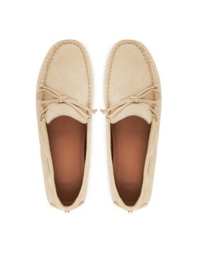 BOSS Mokasyny Roxanne 50553331 10231455 01 Écru