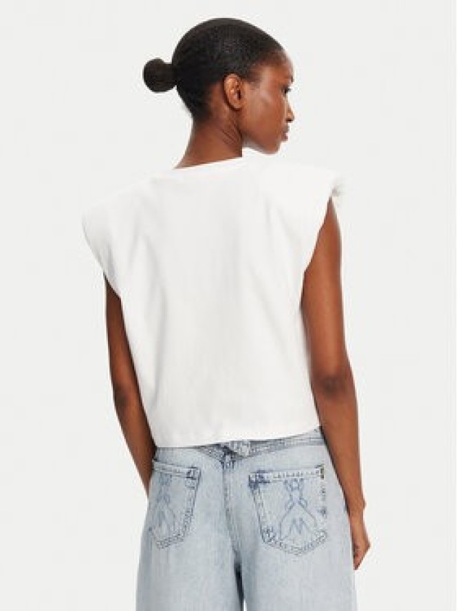 Patrizia Pepe T-Shirt 2M4443/J289-W103 Biały Regular Fit