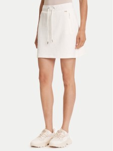 Guess Spódnica mini V5YD03 KBSL2 Écru Regular Fit