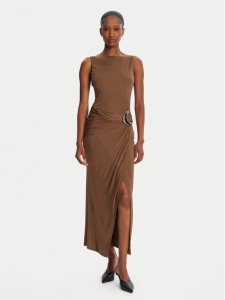 STAUD Sukienka koktajlowa Talia R25R2137VJ Brązowy Slim Fit