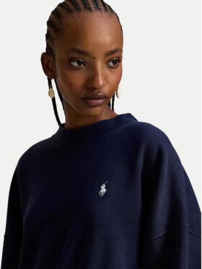 Polo Ralph Lauren Bluza 211965111501 Granatowy Oversize