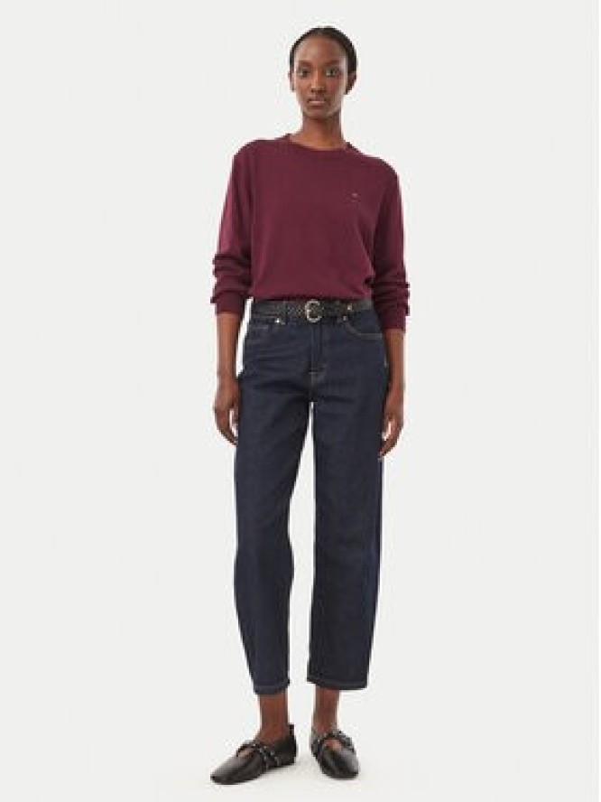Tommy Jeans Sweter Essential DW0DW23360 Fioletowy Regular Fit