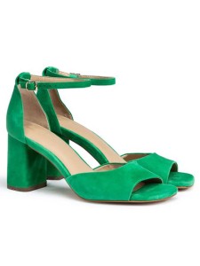 LLOYD Skórzane sandały w kolorze zielonym rozmiar: 39