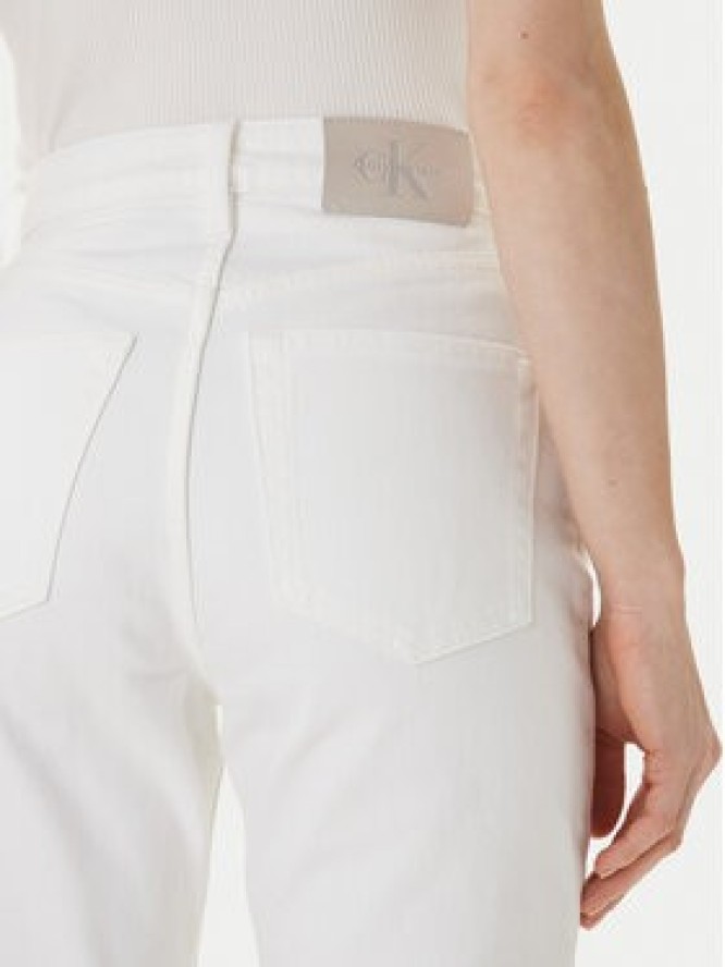 Calvin Klein Jeans Jeansy LV047F712G Écru Straight Fit