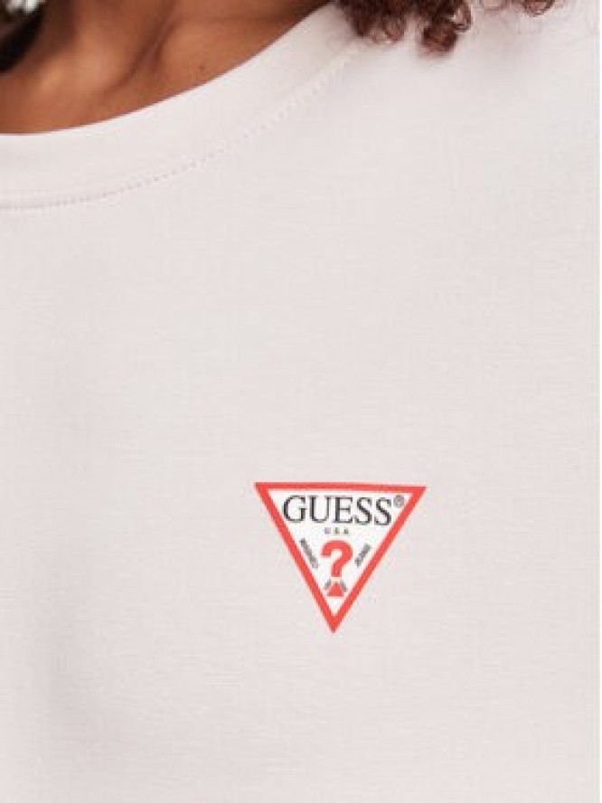 Guess T-Shirt W2YI44 J1314 Fioletowy jasny Slim Fit