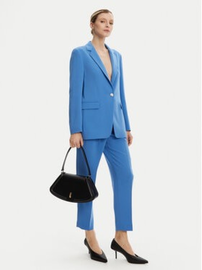 BOSS Spodnie materiałowe Tapiah 50490037 Niebieski Regular Fit