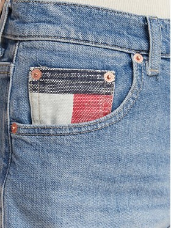 Tommy Jeans Szorty jeansowe Colour-Blocked Coin DW0DW22692 Niebieski jasny Regular Fit
