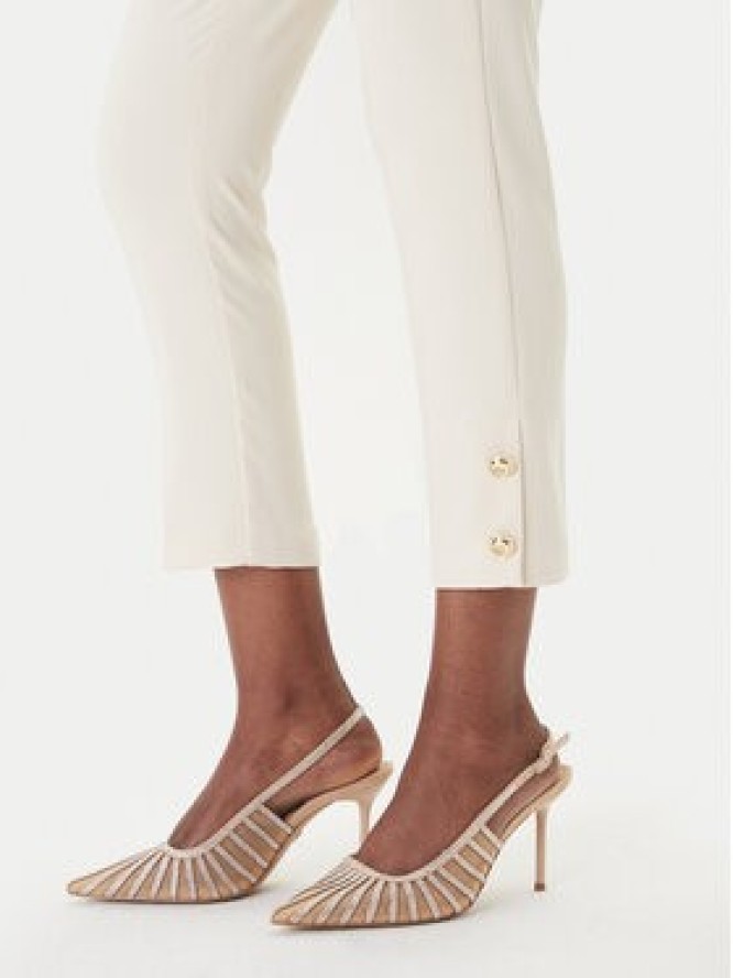 Rinascimento Spodnie materiałowe CFC0128641003 Beżowy Slim Fit