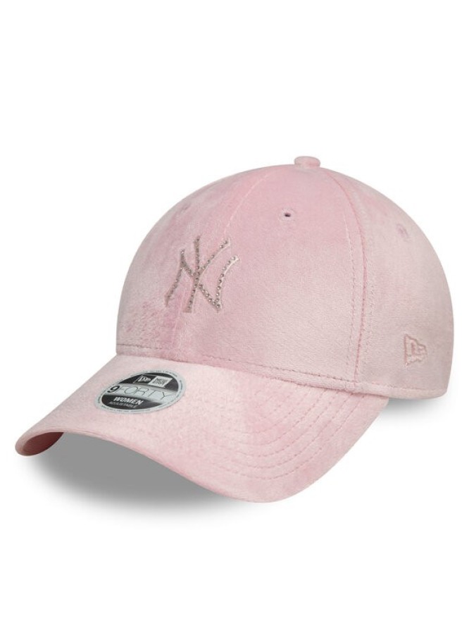 New Era Czapka z daszkiem New York Yankees Diamante Velour 9Forty 60595353 Różowy