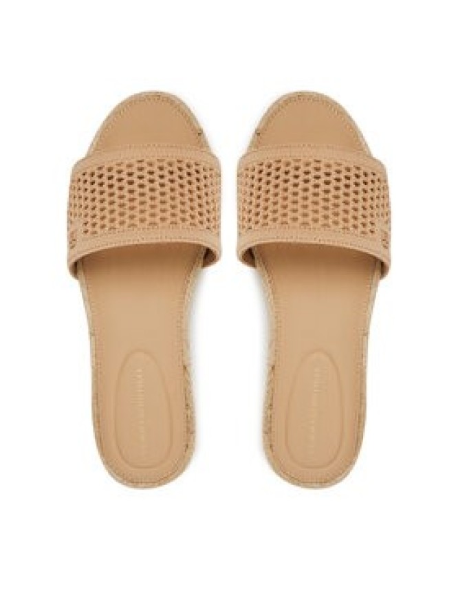 Tommy Hilfiger Espadryle Knit Mesh Espadrille Flat Sandal FW0FW08744 Beżowy