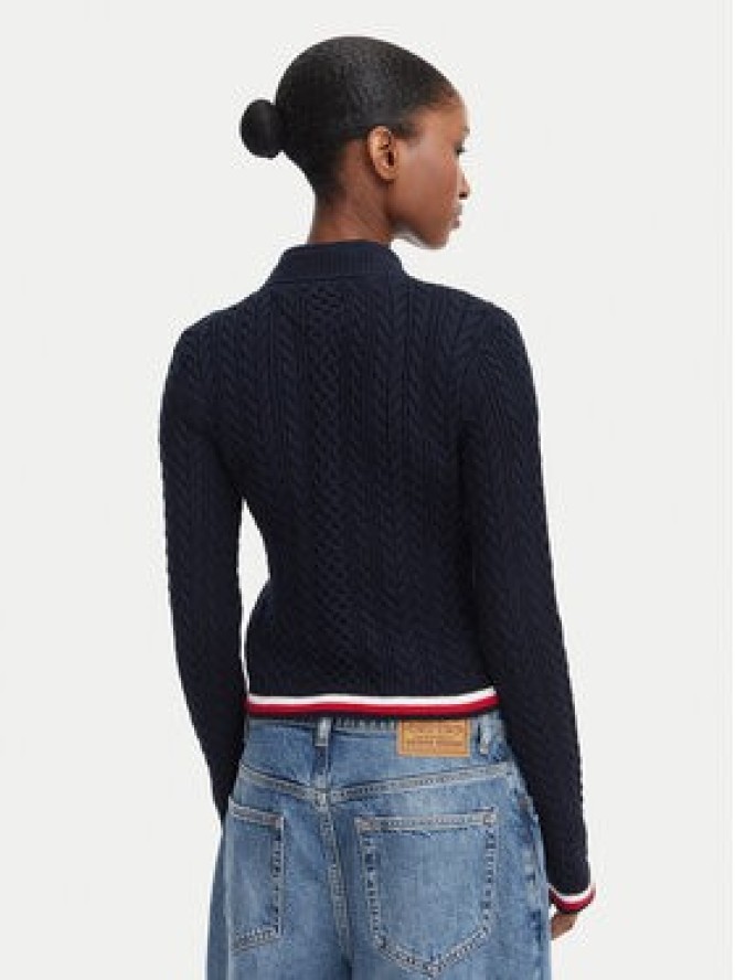 Tommy Jeans Sweter DW0DW22933 Granatowy Regular Fit