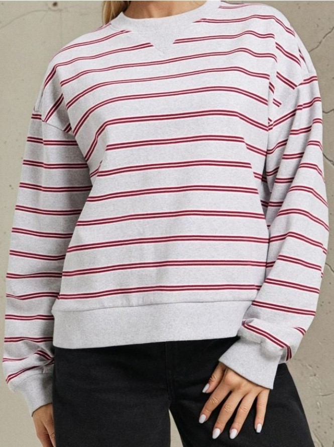 Bluza w paski - wielobarwny