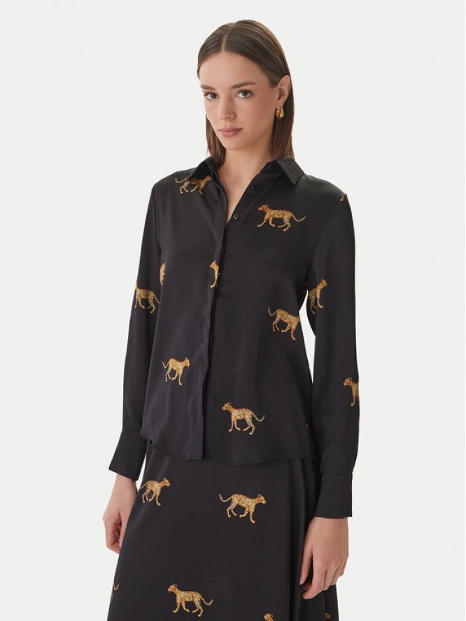 LOLA CASADEMUNT Koszula LS2615051 Czarny Regular Fit