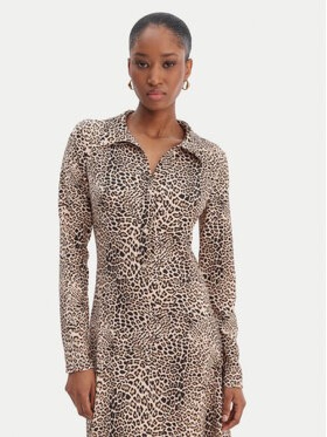 Morgan Sukienka koszulowa 261-RINGO Beżowy Regular Fit