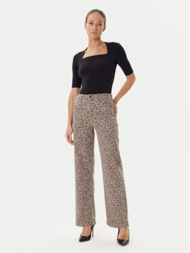 Guess Jeansy W5YA1A WHFP2 Brązowy Wide Leg